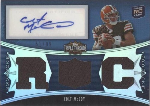 2010 Topps Triple Threads Colt McCoy #122