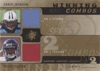 2009 SPx Chris Johnson Steve Slaton #W2-SJ