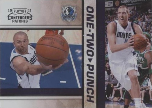 2010-11 Playoff Contenders Patches - Dirk Nowitzki/Jason Kidd #8
