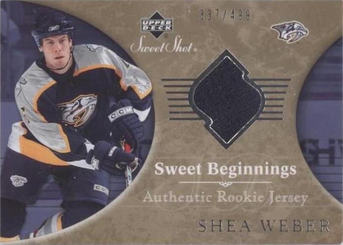 2006-07 Upper Deck Sweet Shot - Shea Weber #135