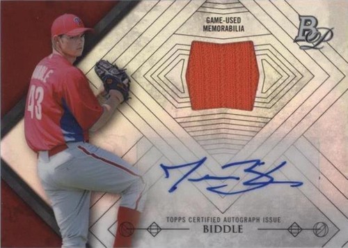 2014 Bowman Platinum - Jesse Biddle #AR-JBI