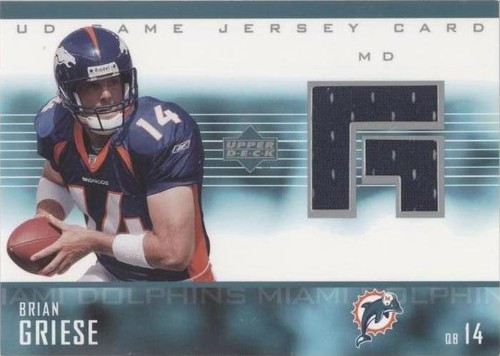 2003 Upper Deck Brian Griese #GJ-BG