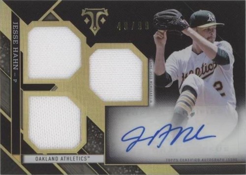2016 Topps Triple Threads - Jesse Hahn #RFP-JH