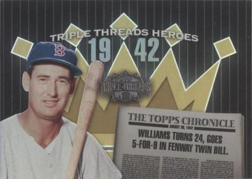 2006 Topps Triple Threads - Ted Williams #TTH42TW4