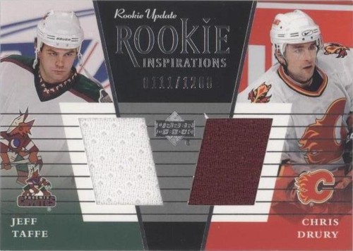 2002-03 Upper Deck Rookie Update - Chris Drury Jeff Taffe #153A