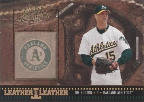 2004 Donruss Leather & Lumber - Tim Hudson #LEL-40