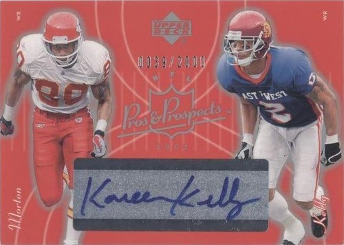 2003 Upper Deck Pros & Prospects Johnnie Morton Kareem Kelly #134