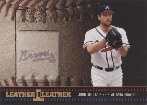 2004 Donruss Leather & Lumber - John Smoltz #LEL-3