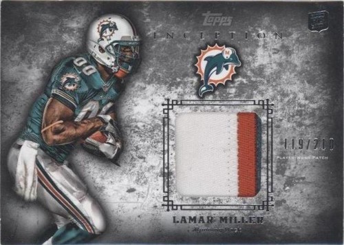 2012 Topps Inception Lamar Miller #RP-LM