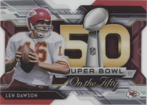 2015 Topps Chrome Len Dawson #SBDC-LD