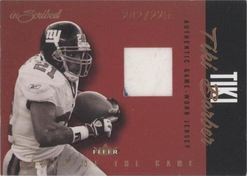 2004 Fleer inScribed Tiki Barber #NGJ-TB