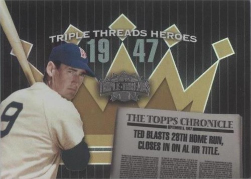 2006 Topps Triple Threads - Ted Williams #TTH47TW4