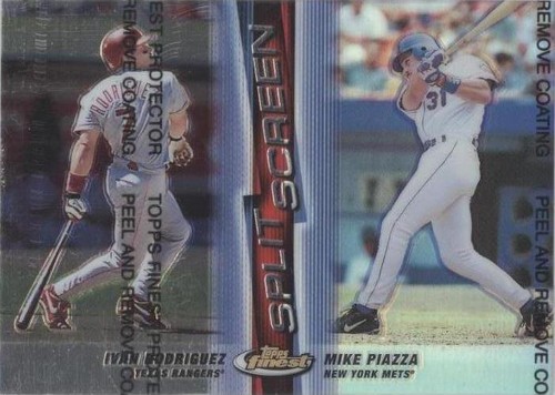 1999 Topps Finest - Ivan Rodriguez Mike Piazza #SS9
