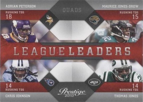 2010 Playoff Prestige Adrian Peterson Chris Johnson Maurice Jones-Drew #17