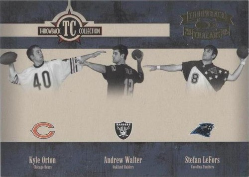 2005 Donruss Throwback Threads Andrew Walter Kyle Orton Stefan LeFors #TC-17