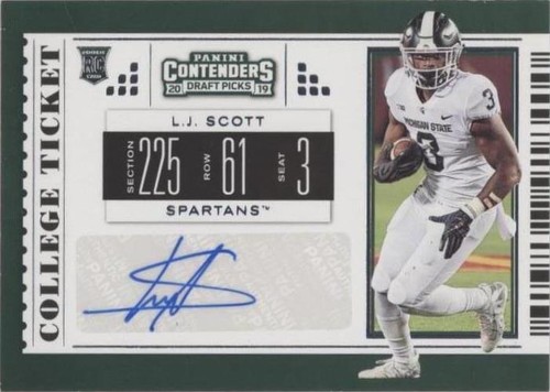 2019 Panini Contenders Draft Picks L.J. Scott #128