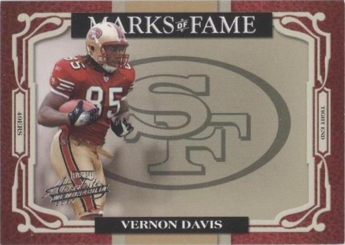 2007 Playoff Absolute Memorabilia Vernon Davis #MOF-13