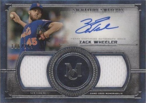 2019 Topps Museum Collection - Zack Wheeler #SSDA-ZW
