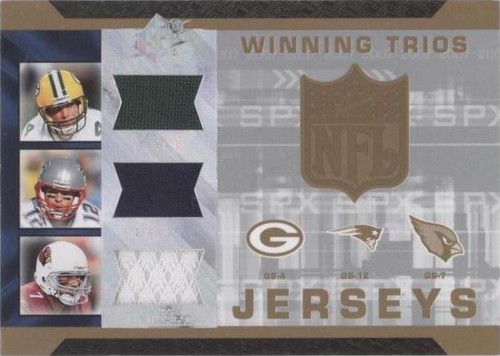 2007 SPx Brett Favre Matt Leinart Tom Brady #WT-FBL
