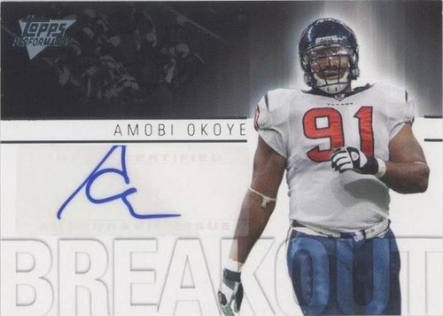 2007 Topps Performance Amobi Okoye #BA-AO