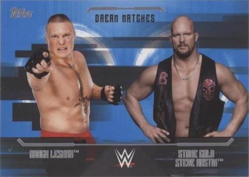 2017 Topps WWE Undisputed - Brock Lesnar Steve Austin #D-3