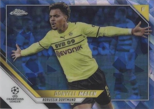 2022 Topps Chrome Blue Donyell Malen #34 Borussia Dortmond