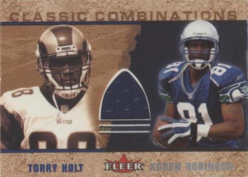 2002 Fleer Tradition Koren Robinson Torry Holt #THKR