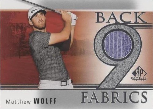 2021 SP Game Used - Matthew Wolff #B9-MW