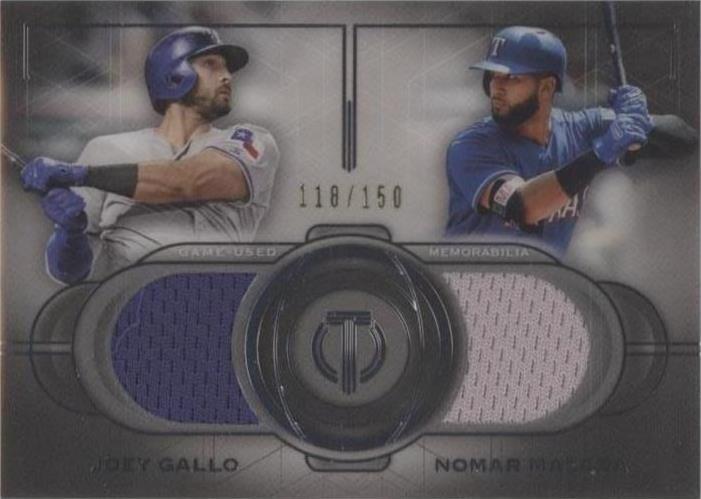 2019 Topps Tribute - Joey Gallo Nomar Mazara #DR-GM