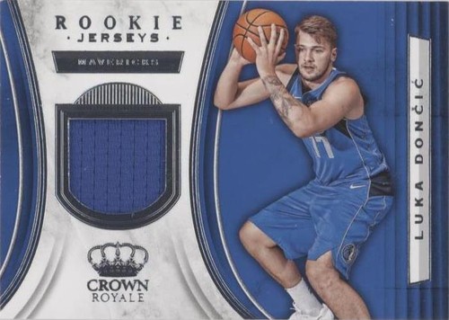 2018-19 Panini Noir Rookie Jumbo Material Gold #RJ-LDC Luka