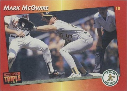 1992 Triple Play Baseball Mark McGwire (A) Oakland Athletics #262