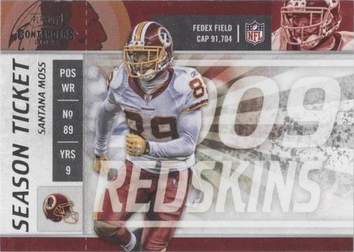 2009 Playoff Contenders Santana Moss #100