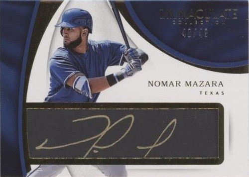 2017 Panini Immaculate Collection - Nomar Mazara #TWS-NM