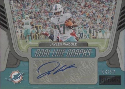 2022 Panini Playbook Jaylen Waddle #GLG-JW