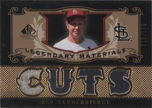 2007 SP Legendary Cuts - Red Schoendienst #LM-SC