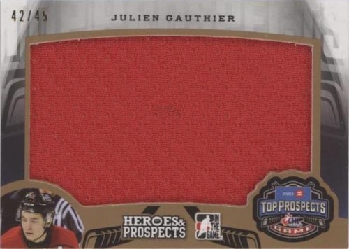 2015-16 Leaf In the Game Heroes & Prospects - Julien Gauthier #TP-08