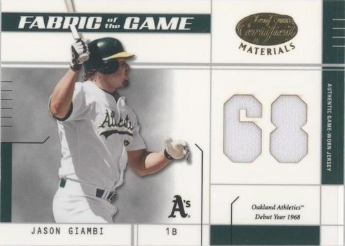 2003 Leaf Certified Materials - Jason Giambi #FG-57