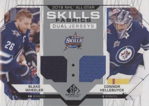 2018-19 Upper Deck SP Game Used - Blake Wheeler Connor Hellebuyck #AS2-WH