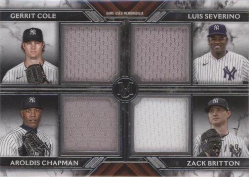 2022 Topps Museum Collection - Aroldis Chapman Gerrit Cole Luis Severino #FPR-CKCB