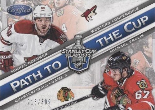 2012-13 Panini Certified - Michael Frolik Mikkel Boedker #PCQF13