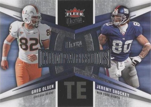 2007 Fleer Ultra Greg Olsen Jeremy Shockey #UC-OS