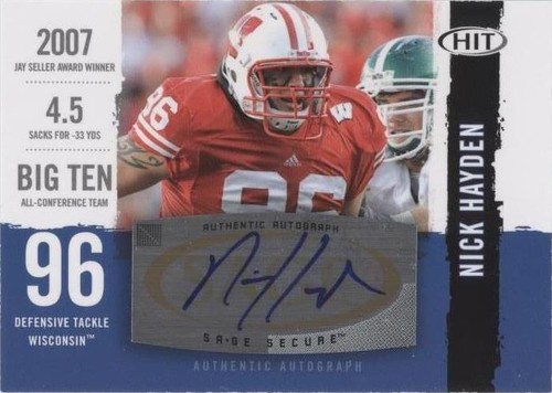 2008 SAGE Hit Nick Hayden #A104