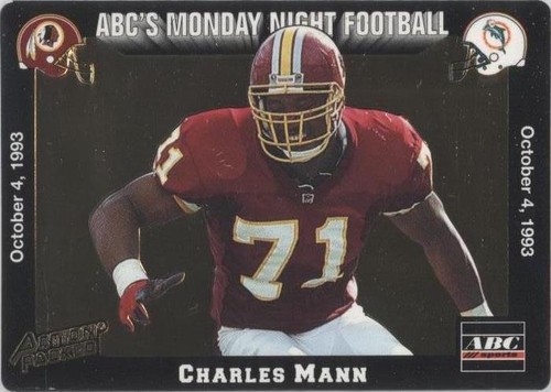 1993 Action Packed Monday Night Football Charles Mann #18