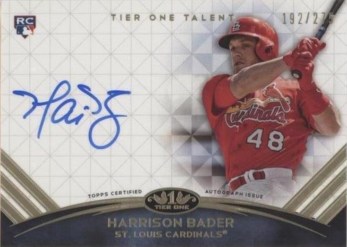 2018 Topps Tier One - Harrison Bader #TTA-HB