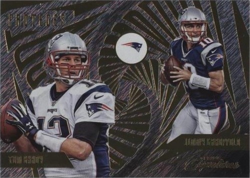 2016 Panini Prime Signatures Jimmy Garoppolo Tom Brady #PRT-BG
