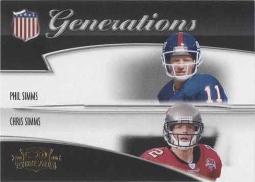 2006 Donruss Threads Chris Simms Phil Simms #G-2