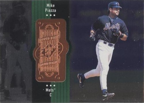 1998 SPX Finite Spectrum Mike Piazza 31/50 PSA 9 Mint Jersey