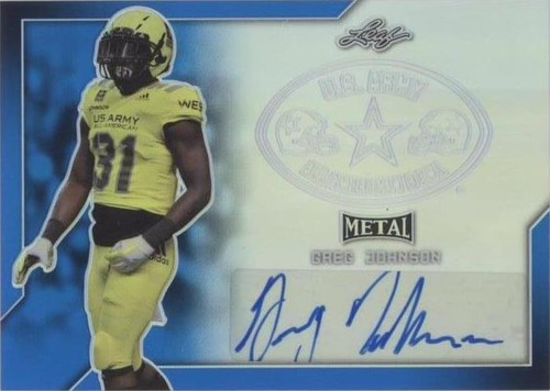 2017 Leaf Metal U.S. Army All-American Bowl Greg Johnson #BA-GJ1