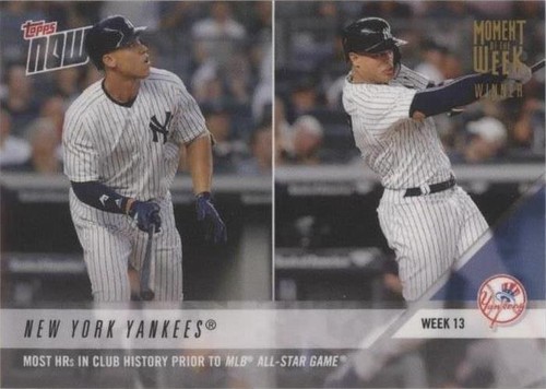 2018 Topps Now - Aaron Judge Giancarlo Stanton #MOW-13W