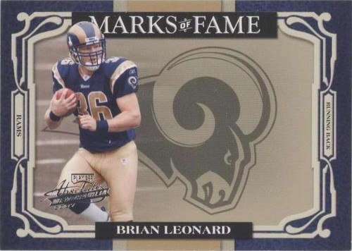 2007 Playoff Absolute Memorabilia Brian Leonard #MOF-33
